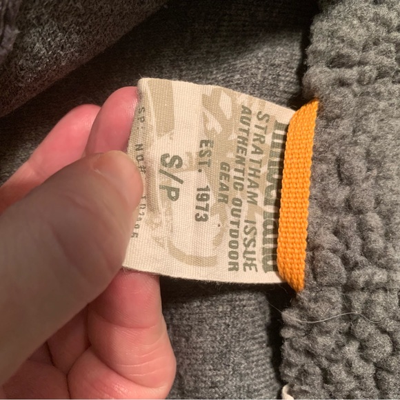 Timberland Sherpa/nylon 1/4 zip, small - Picture 4 of 8